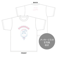 【SKE48】福士奈央　生誕記念Tシャツ(L)＆メッセージ入り生写真（2024年4月度）