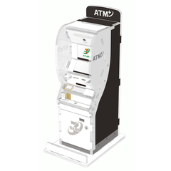 セブン銀行ATM風貯金箱　ブラック